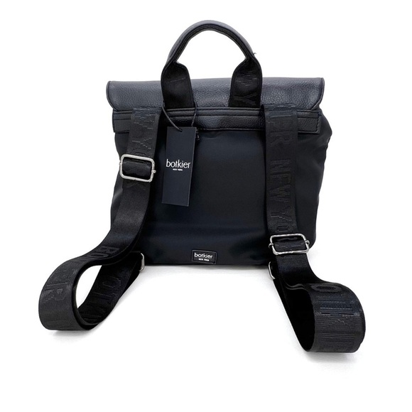 Botiker Backpack Black Vegan Leather Top Handle Medium Bag Back Pack New NWT main image 9